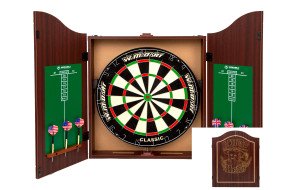 Дартс с кабинетом мишень 45см сизаль Winmax Kings Head 6 дротиков Дартс с кабинетом мишень 45см сизаль Winmax Kings Head 6 дротиков