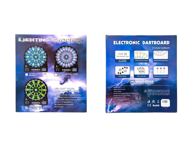 Дартс электронный Winmax Lighting Shocker зеленый 39.5 x 2.5 x 45 см