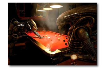 Картина на полотні більярдна Чужі 73х53см