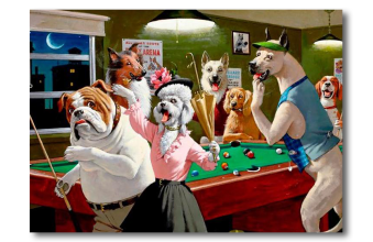 Картина на полотні більярдна Свій 73x53см