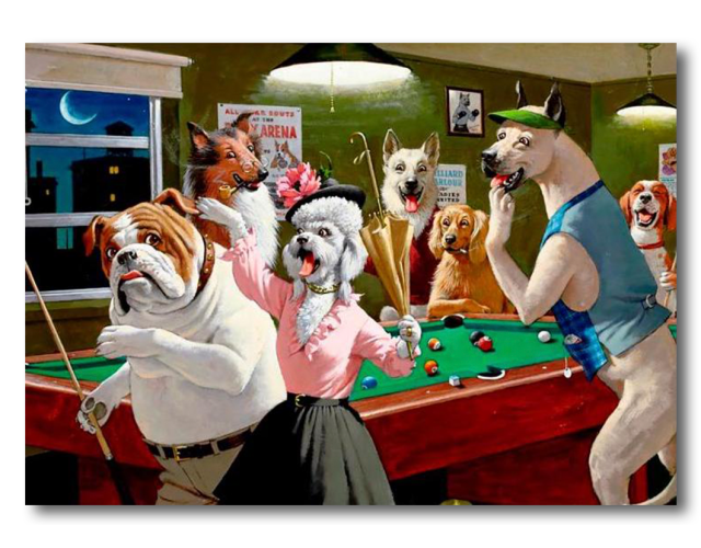 Картина на полотні більярдна Свій 73x53см Картина на полотні більярдна Свій 73x53см