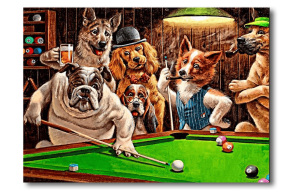 Картина на холсте бильярдная Хастлер 73x53см Картина на холсте бильярдная Хастлер 73x53см