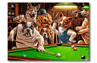 Картина на полотні більярдна Хастлер 73x53см