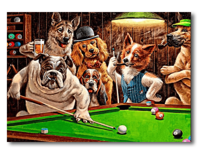 Картина на полотні більярдна Хастлер 73x53см Картина на полотні більярдна Хастлер 73x53см