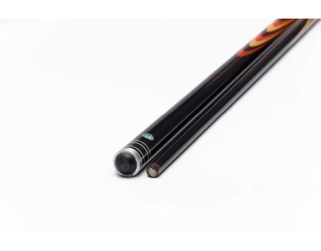 Кий Батченко Трьохкольоровий Чорний граб Падук Мовінга чорний шафт Кий Батченко Трьохкольоровий Чорний граб Падук Мовінга чорний шафт