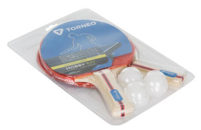 Набір для настільного тенісу Torneo Hobby, 2 ракетки 3 м'ячі