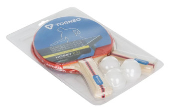 Набор для настольного тенниса Torneo Hobby , 2 ракетки 3 мячика