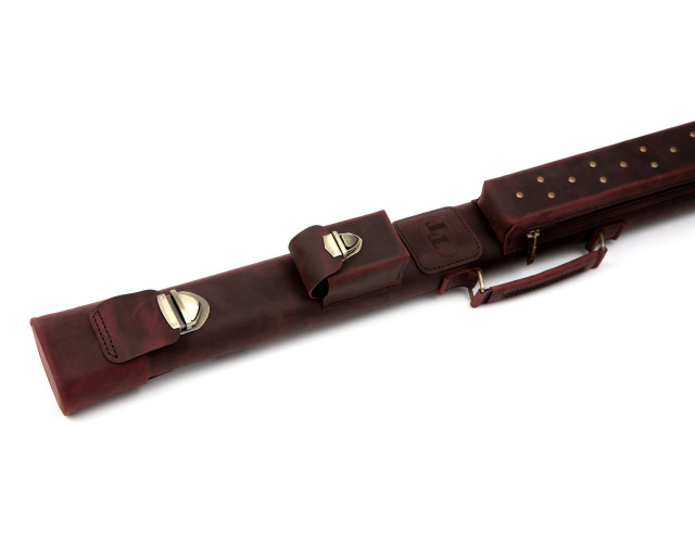 Тубус для кия Delux Red кожа, пирамида Тубус для кия Delux Red кожа, пирамида